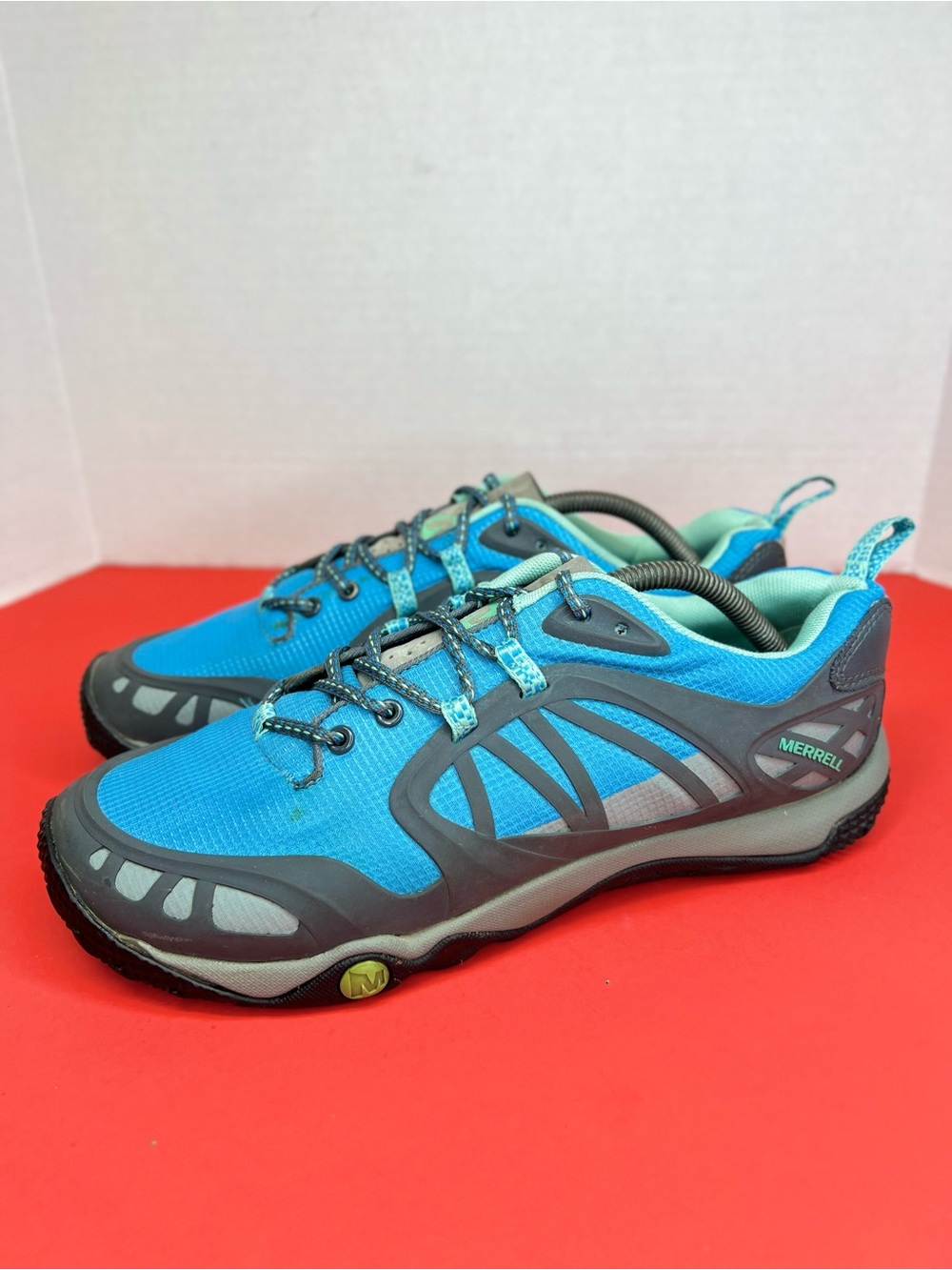 Merrell Proterra Vim Hiking Shoes Womens Size 11 Outdoor Sea Shore/Grey VGUC